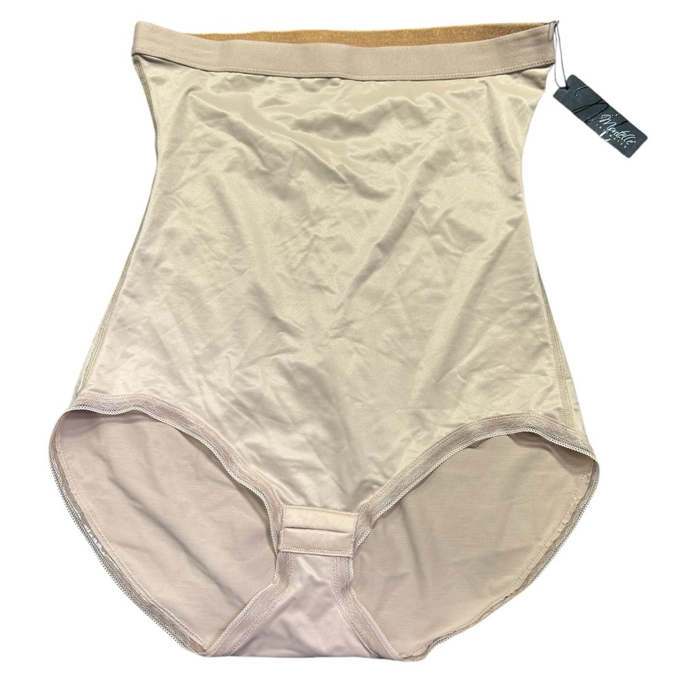 MONTEL INTIMATES womens high rise shapewear nude panty briefer size XL NWT